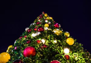 Artificial Christmas tree hire